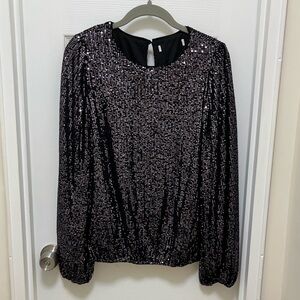 Anthropologie Sequin Blouse